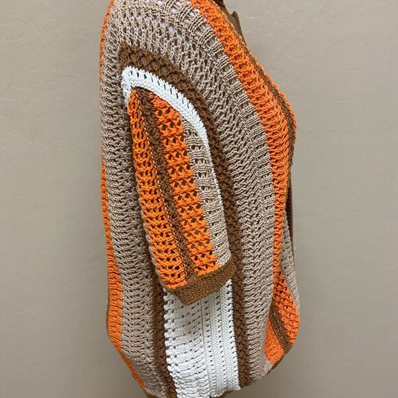 Vintage BDG Crochet Button-Up Cardigan | Made in Turkey | Y2K Grammacore - Picture 4 of 7